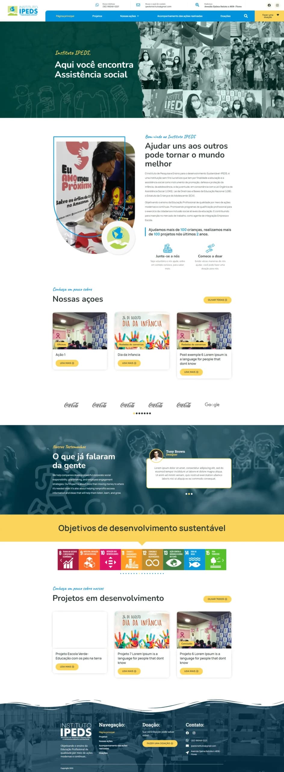 Instituto IPEDS – ONG – Voluntário